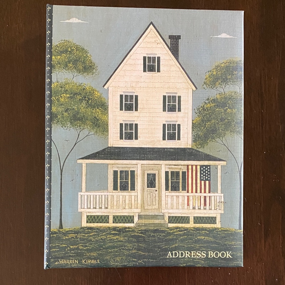 Lang Address Book 'Front Porch' - Artwork by Warren Kimble
